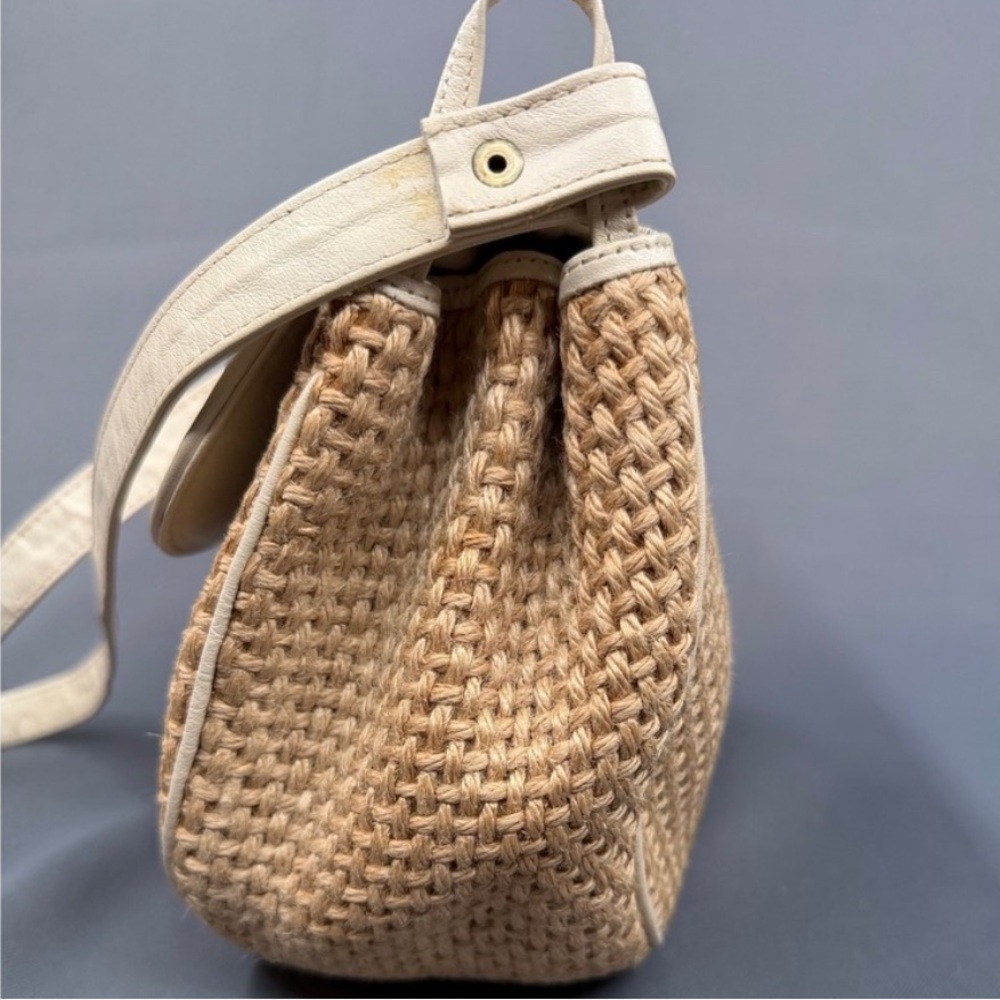 Vintage Bottega Veneta Tan Woven Crossbody Bag - Picture 4 of 11